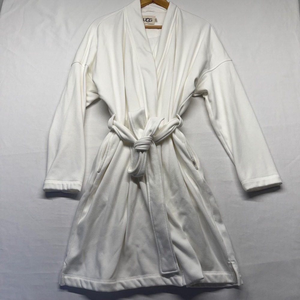 UGG Braelyn II Wrap Cardigan Robe Cream Belted Cozy Lounge XL - Picture 2 of 7
